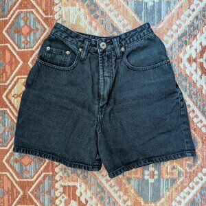Vintage black high waisted jean shorts